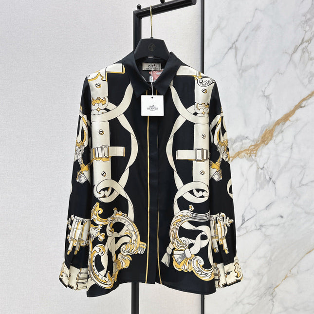 HERMES 25S SILK SHIRT 379