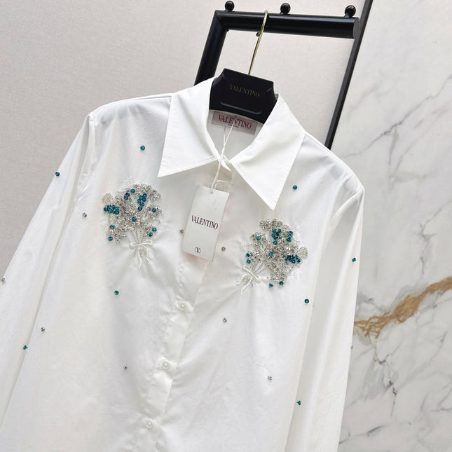 VALENTINO 26S EMBELLISHED SHIRT STYLE 58