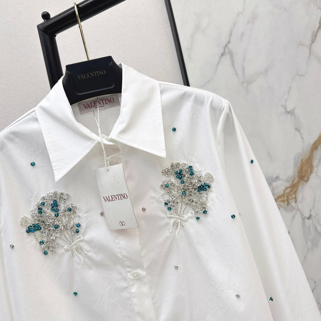 VALENTINO 26S EMBELLISHED SHIRT STYLE 58