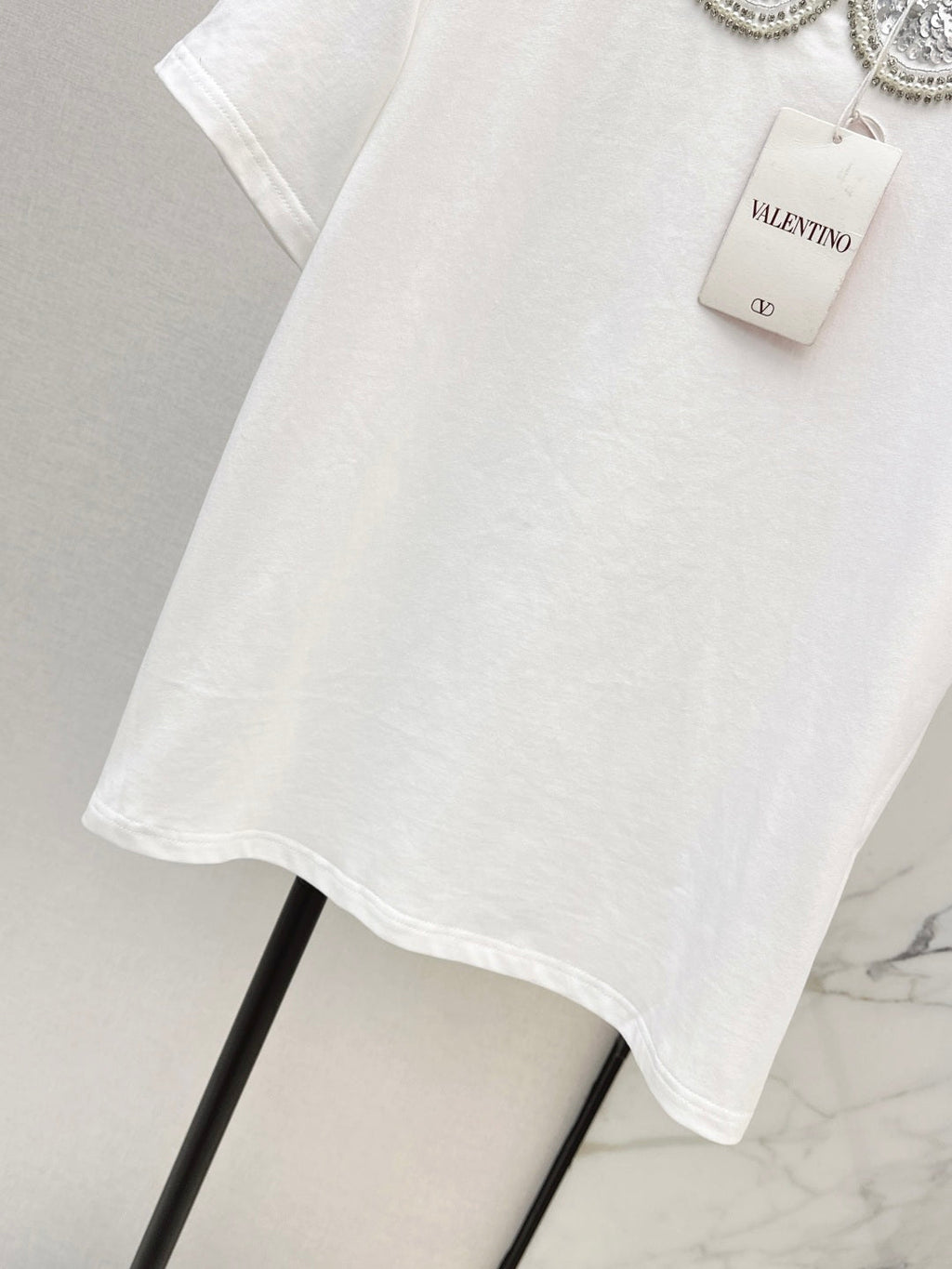VALENTINO 26S PETER PAN COLLAR T-SHIRT STYLE 48