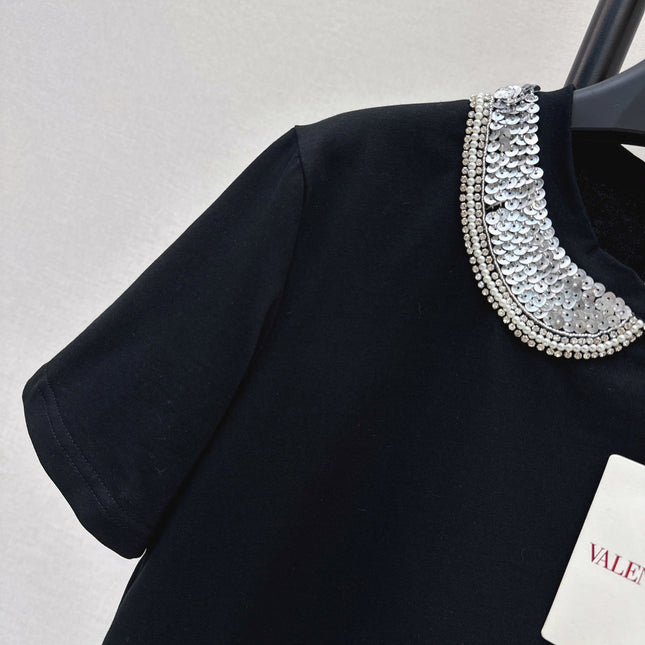 VALENTINO 26S PETER PAN COLLAR T-SHIRT STYLE 47