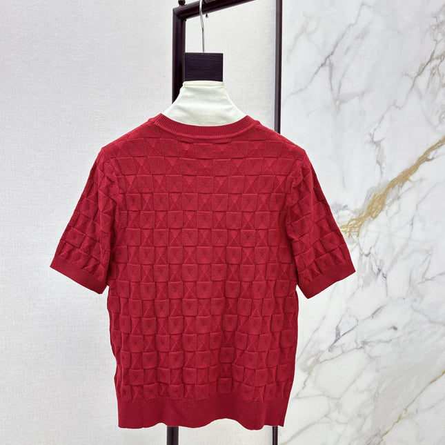 HERMES 26S SHORT SLEEVE SWEATER 547