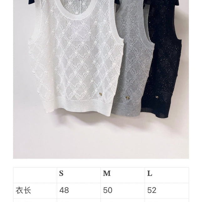 CHANEL 26S SLEEVELESS SWEATER STYLE 1047