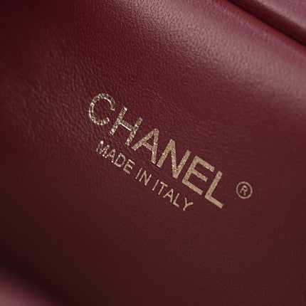 CHANEL 26S SHOPPING BAG MEDIUM 23 IN BROWN LAMBSKIN GOLD HARDWARE