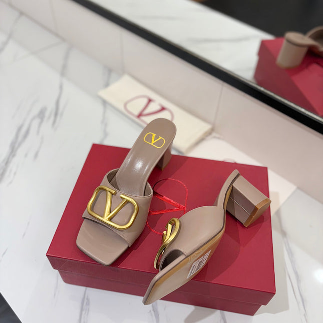 VALENTINO 26S HIGH-HEEL SANDALS 60 MM IN BEIGE CALFSKIN WITH GOLD HARDWARE