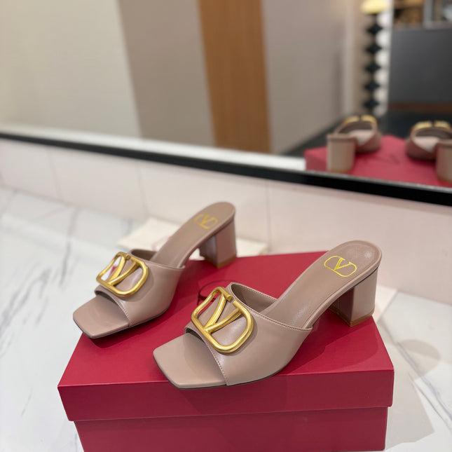 VALENTINO 26S HIGH-HEEL SANDALS 60 MM IN BEIGE CALFSKIN WITH GOLD HARDWARE