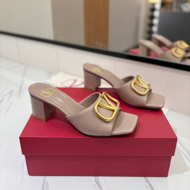 VALENTINO 26S HIGH-HEEL SANDALS 60 MM IN BEIGE CALFSKIN WITH GOLD HARDWARE