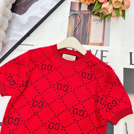 GUCCI SHORT-SLEEVE KNIT TOP STYLE 24