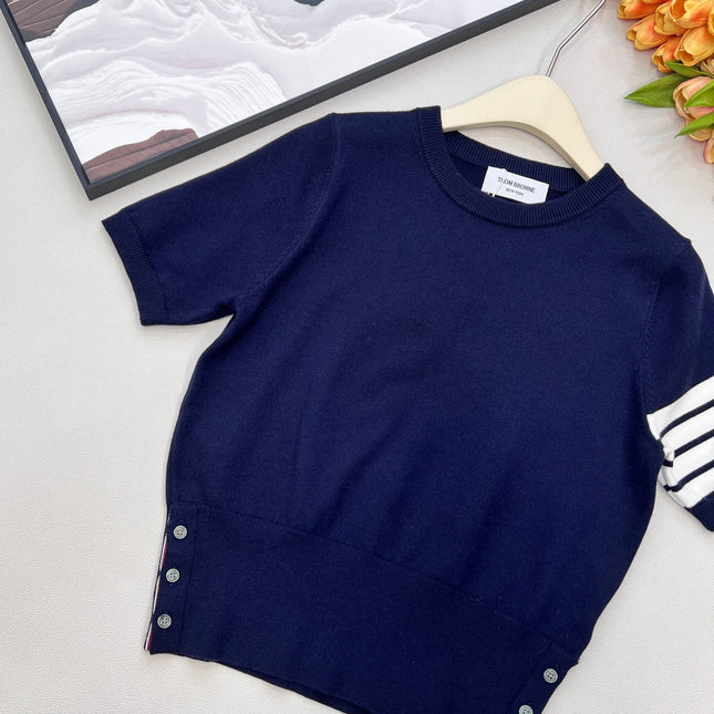 THOM SHORT-SLEEVE KNIT TOP 838133
