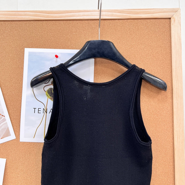 CELINE 26S SEQUIN KNIT TANK TOP 142