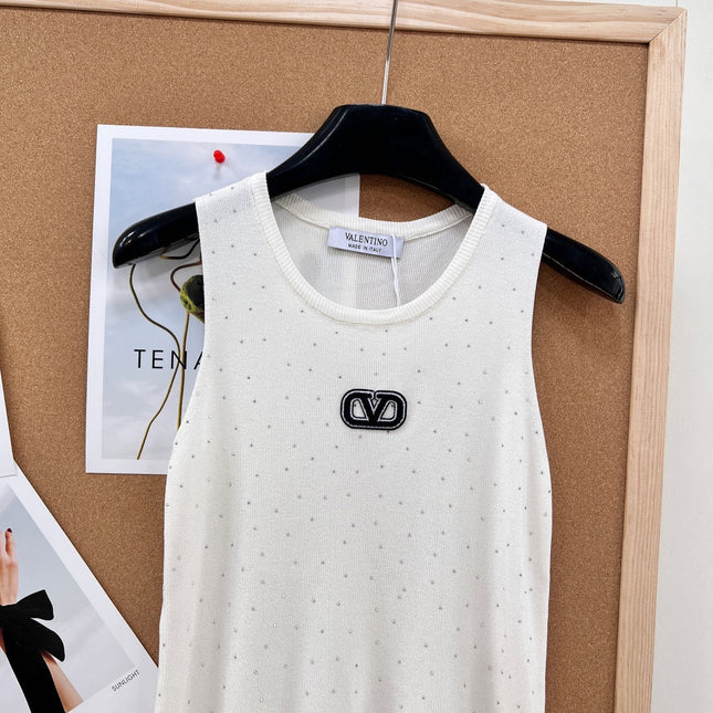 VALENTINO 26S EMBELLISHED SLEEVELESS SWEATER STYLE 88