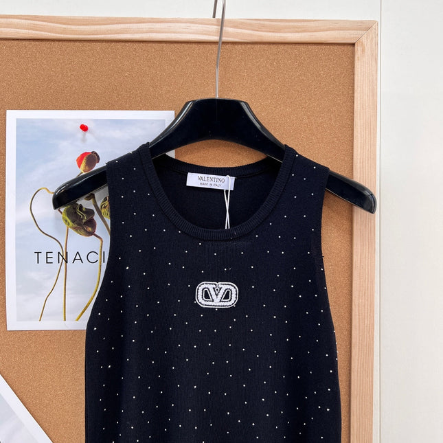 VALENTINO 26S EMBELLISHED SLEEVELESS SWEATER STYLE 87