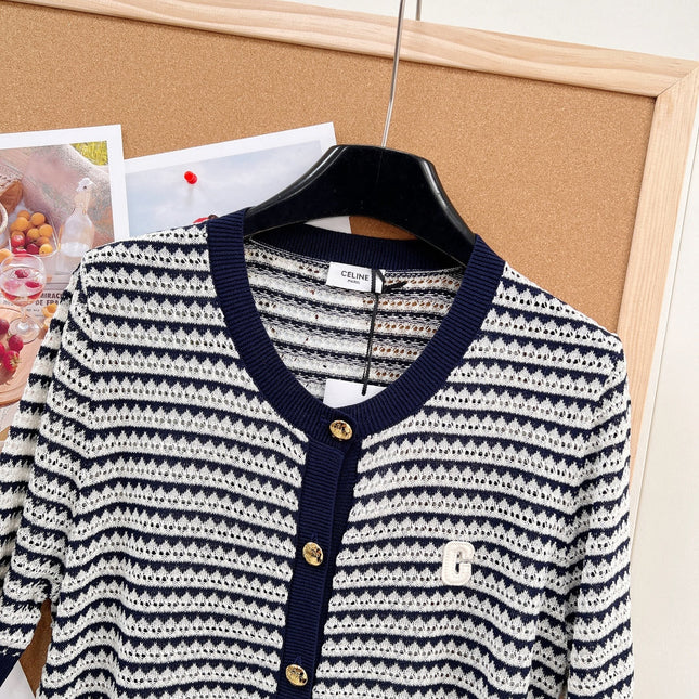 CELINE 26S SHORT-SLEEVE KNIT TOP STYLE 271