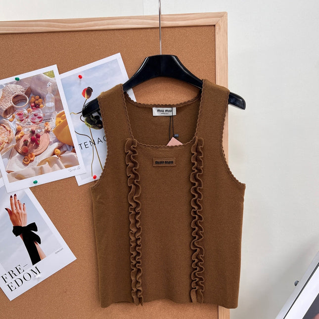MIUMIU 26S SQUARE-NECK SWEATER STYLE 1107