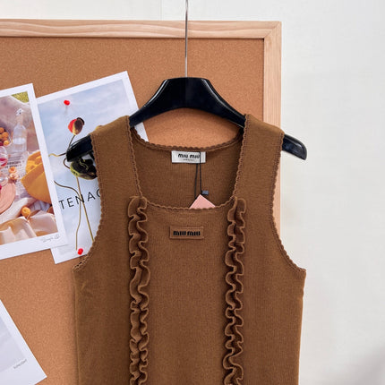 MIUMIU 26S SQUARE-NECK SWEATER STYLE 1107