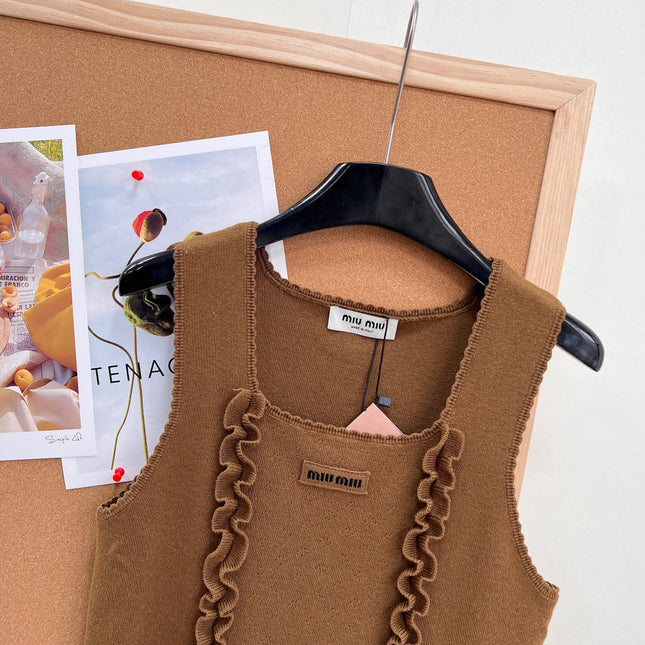 MIUMIU 26S SQUARE-NECK SWEATER STYLE 1107