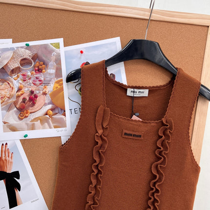MIUMIU 26S SQUARE-NECK SWEATER STYLE 1106