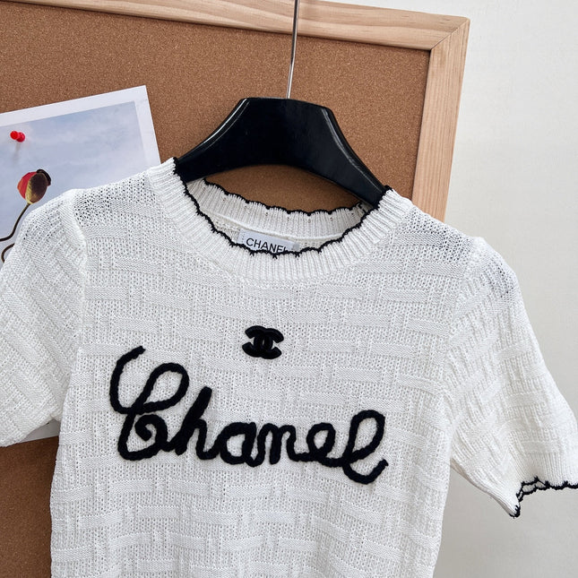 CHANEL 26S SHORT-SLEEVE KNIT TOP STYLE 1148