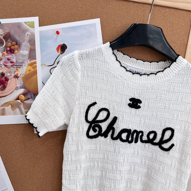 CHANEL 26S SHORT-SLEEVE KNIT TOP STYLE 1148