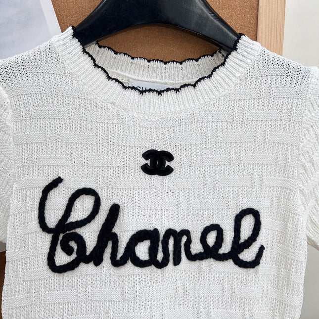 CHANEL 26S SHORT-SLEEVE KNIT TOP STYLE 1148