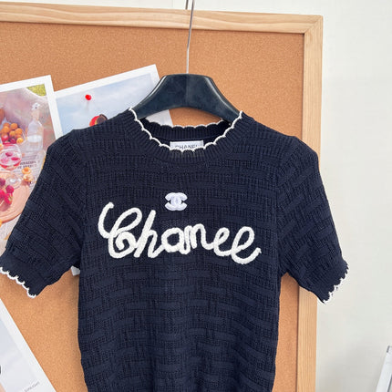 CHANEL 26S SHORT-SLEEVE KNIT TOP STYLE 1147