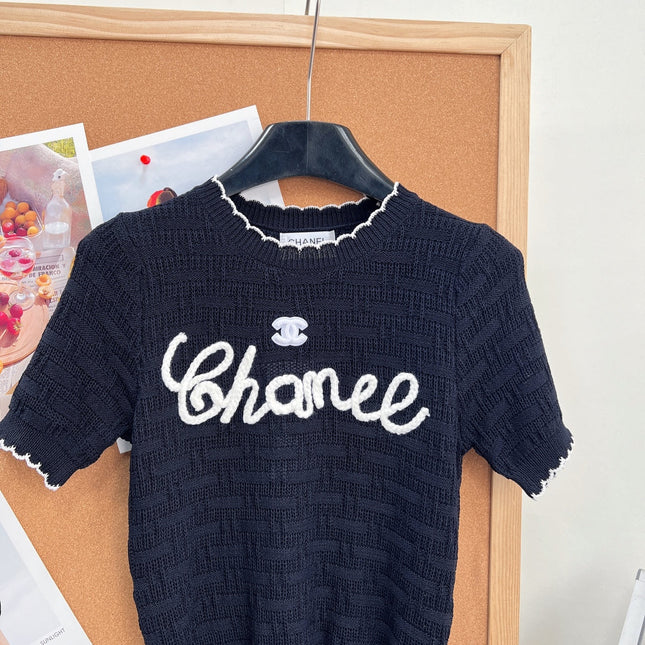 CHANEL 26S SHORT-SLEEVE KNIT TOP STYLE 1147