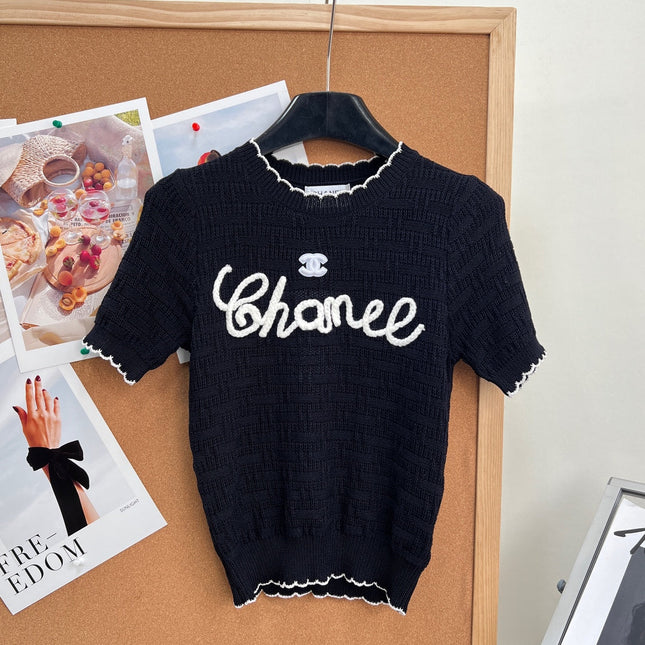 CHANEL 26S SHORT-SLEEVE KNIT TOP STYLE 1147