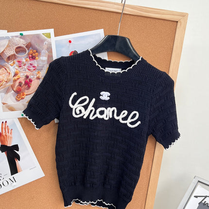 CHANEL 26S SHORT-SLEEVE KNIT TOP STYLE 1147