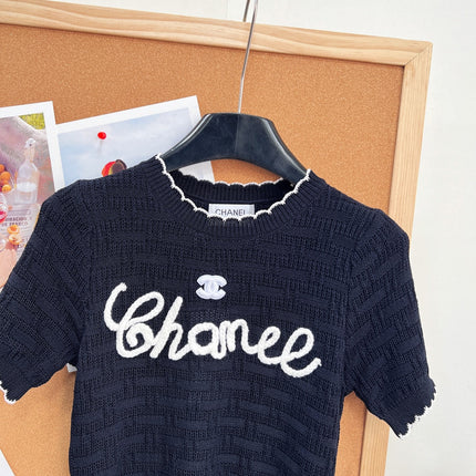 CHANEL 26S SHORT-SLEEVE KNIT TOP STYLE 1147