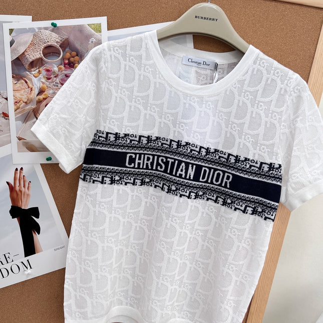 DIOR 26S SHORT-SLEEVED SWEATER 1245