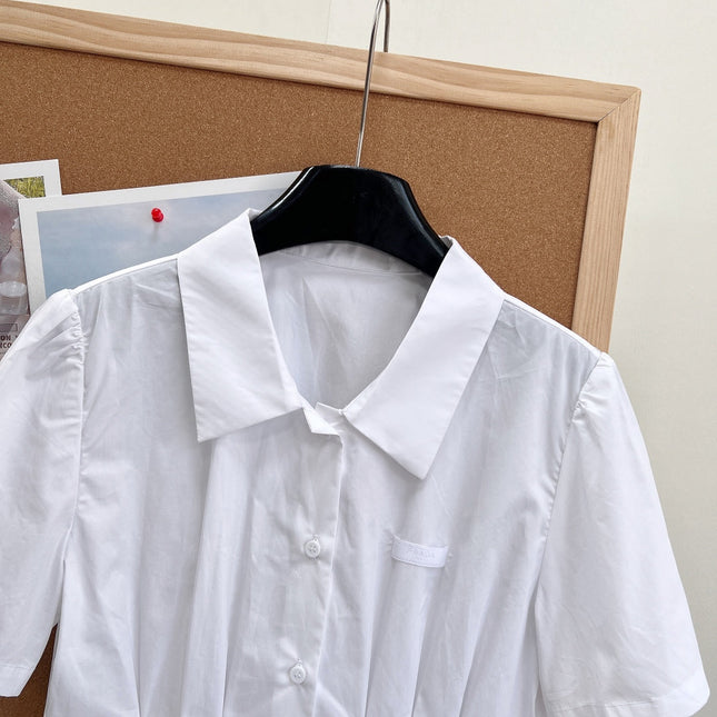 PRADA 26S SHORT WHITE SHIRT 1046