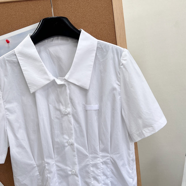 PRADA 26S SHORT WHITE SHIRT 1046
