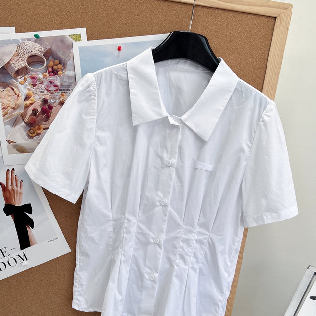 PRADA 26S SHORT WHITE SHIRT 1046