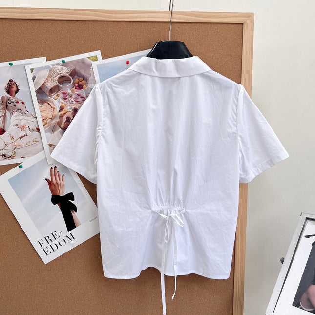 PRADA 26S SHORT WHITE SHIRT 1046