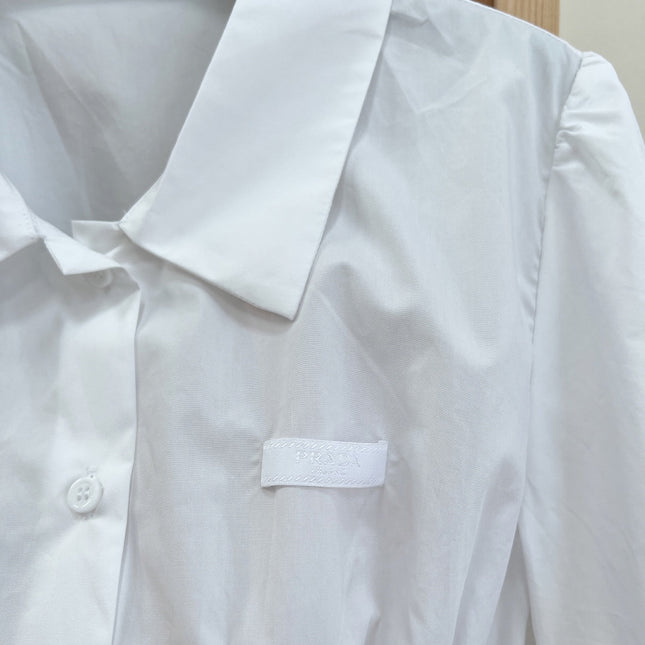 PRADA 26S SHORT WHITE SHIRT 1046