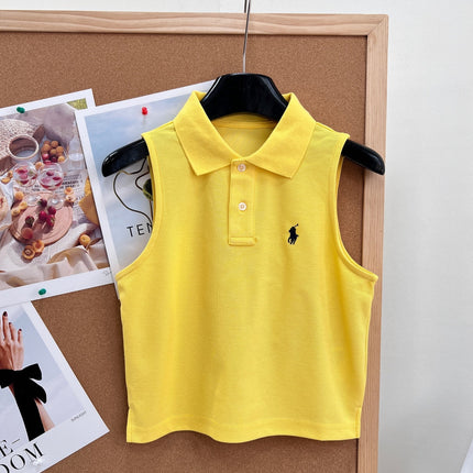 RALPH LAUREN 26S SLEEVELESS POLO TOP 445