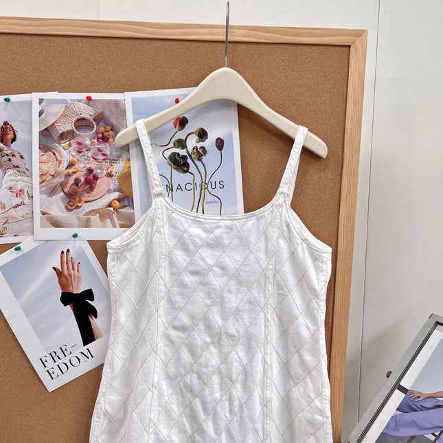 CHANEL 26S DENIM CAMI DRESS 1411