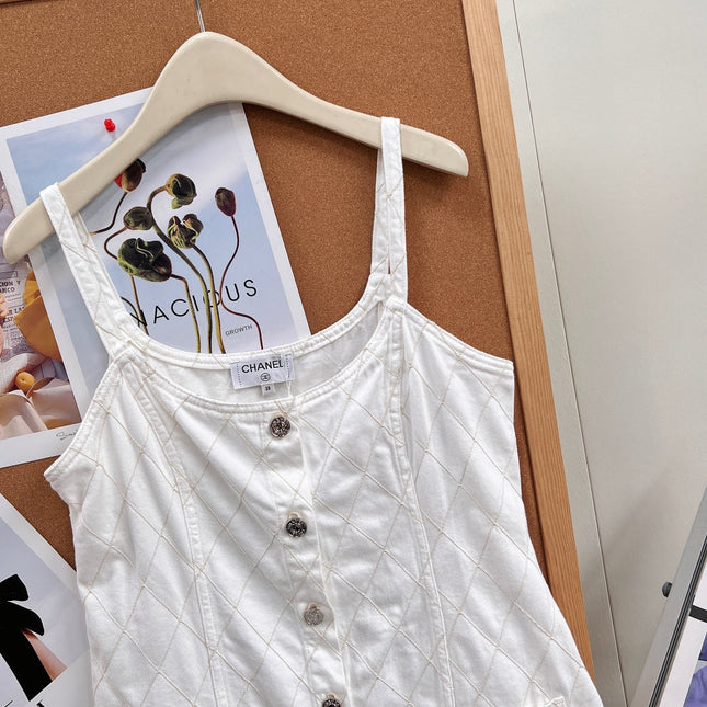 CHANEL 26S DENIM CAMI DRESS 1411