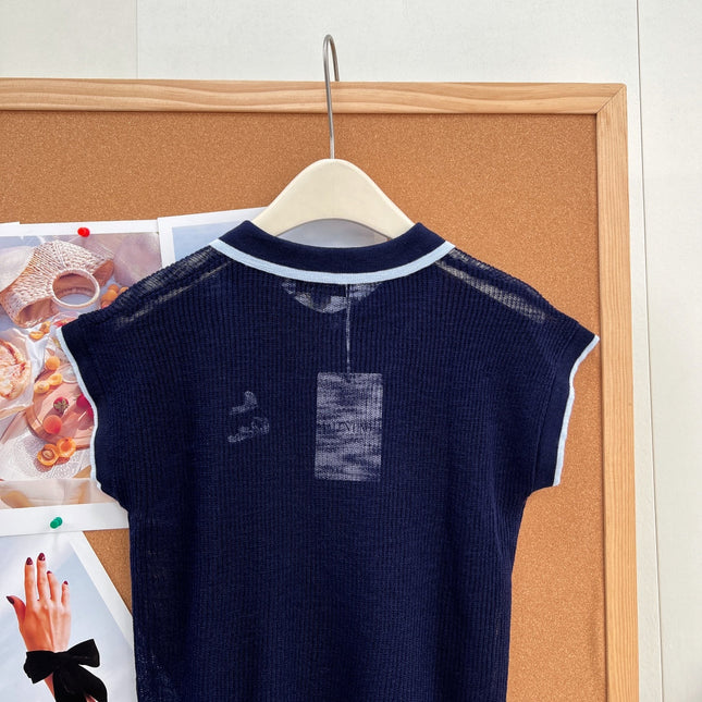 VALENTINO 26S SHORT-SLEEVE KNIT POLO SHIRT 356