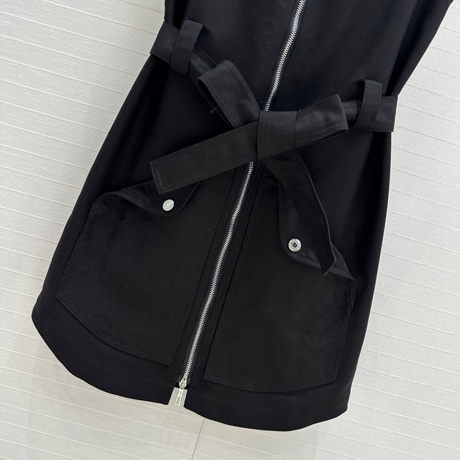 HERMES SLEEVELESS ZIPPER DRESS 276153