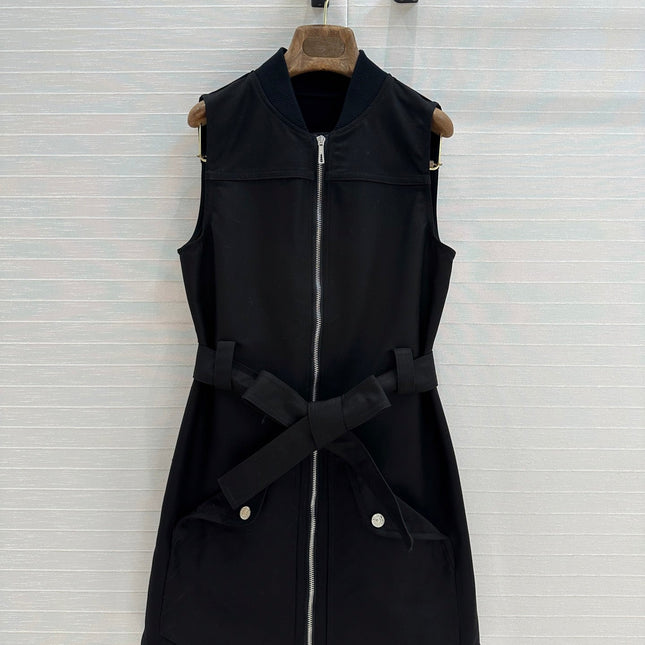 HERMES SLEEVELESS ZIPPER DRESS 276153
