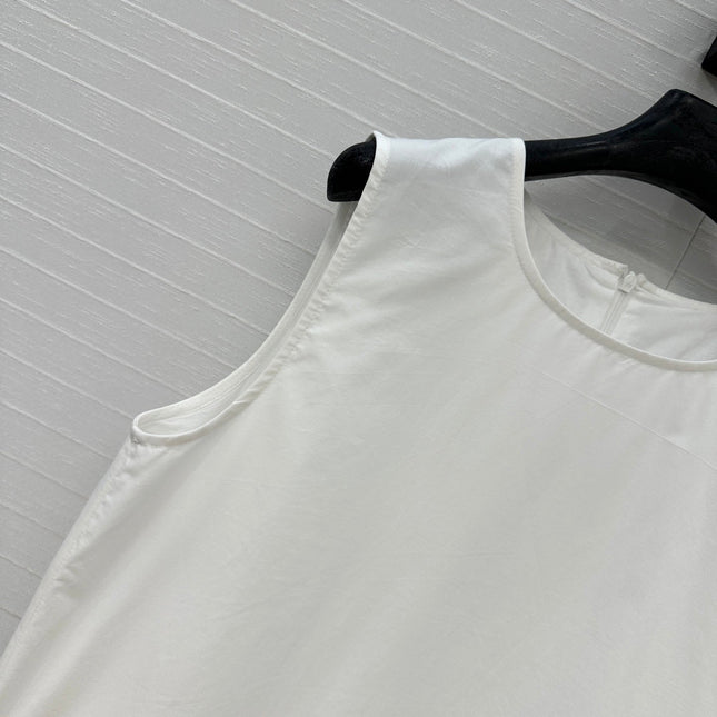 VALENTINO WHITE SLEEVELESS MINI DRESS 276151