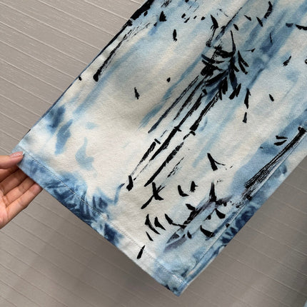 DIOR PRINTED DENIM PANTS 268196