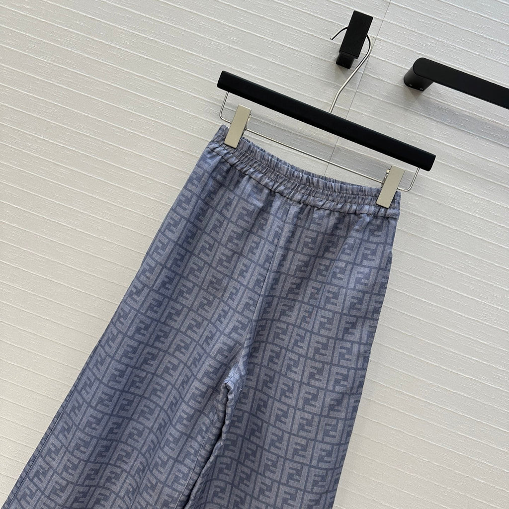 FENDI WIDE-LEG PANTS WITH ELASTIC WAISTBAND 276164
