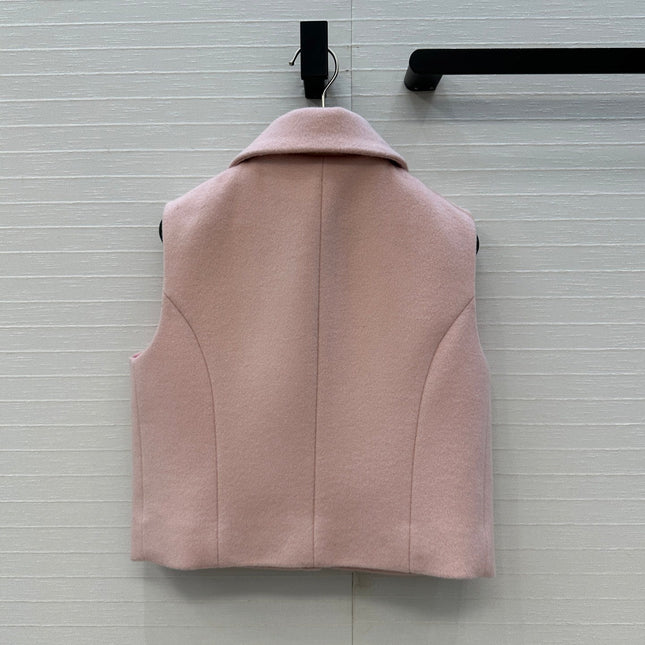 CHANEL 25S KNIT VEST WITH TWO HEART-SHAPED POCKETS 346