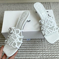 LOEWE 26S HIGH HEEL SANDALS 45MM IN WHITE CROC-EMBOSSED CALFSKIN