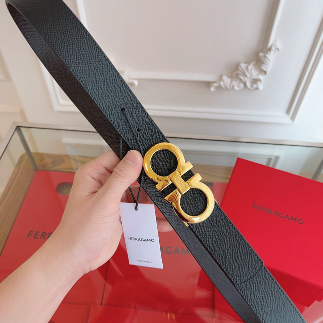 BELT 35MM IN BLACK CALFSKIN 628568