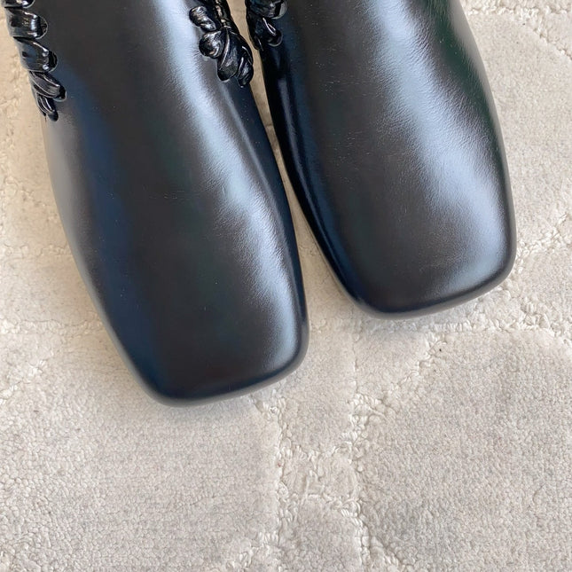 BOTTEGA VENETA 26S SABATO LOAFERS IN BLACK CALFSKIN
