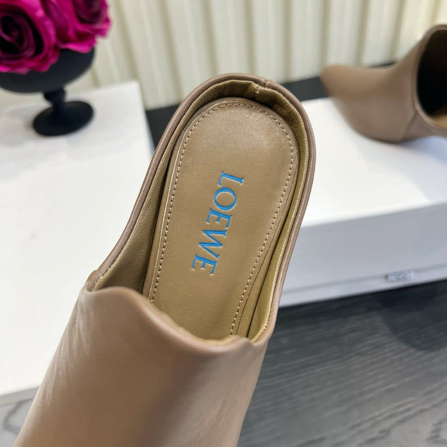 LOEWE 26S HEELED MULES IN BLOWN CALFSKIN