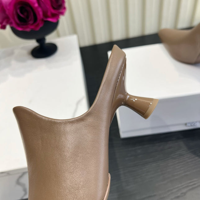 LOEWE 26S HEELED MULES IN BLOWN CALFSKIN
